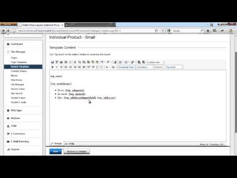 Business Catalyst Ecommerce Product Layouts | Adobe BC Training