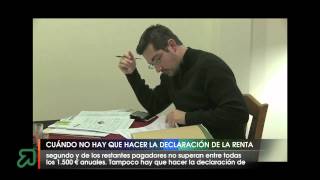 Cuándo no hay que hacer la declaración de la renta