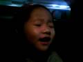 My 4 year old sister singing 走在雨中 !!!!