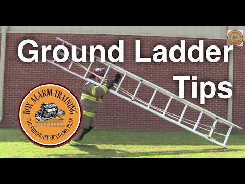 ladder - This video goes over several tips and techniques for using ground ladders.