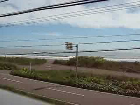 根室本線 厚内駅付近の海岸線