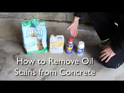 how to get a oil stain out