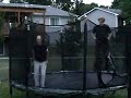Larry and Mark on a trampoline Larry and Mark on a trampoline
