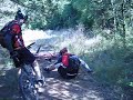Kevin shows off his bike skills