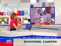 Entrevista con Alberto Contador en el balc�n de Sol
