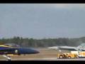 F18 Super Hornet runway wipeout