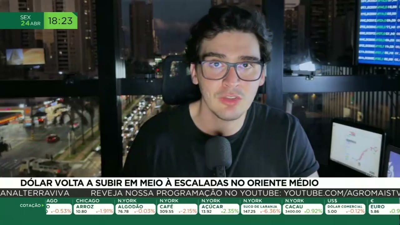 Dólar volta a subir em meio à escaladas no Oriente Médio