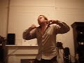 Michael singing ArcArsenal with Bachelor background