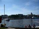 The tourist boat on Odra River in Szczecin, Poland