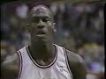 With the legendary Boston Celtics in town, MJ continued his legacy as the greatest performer against the greatest teams. It is this distinction that has always separated the elite from the greats and MJ from the elite.

The Celtics need no introduction here. Having knocked MJ's young team out of the playoffs in two consecutive years, they yet again took the #1 placing in the eastern bracket. With the best team and Bird in town, MJ would rise again and again.

Answering Bird's silky-smooth set shots throughout the game, Jordan would shoot 59.4% at 19-32 with 1-2 in threes and 11-11 free throws. He added 5 rebounds, 9 assists, 5 steals and 1 block. But of course, it was the way he dominated and carried the game in his usual spectacular fashion that can never be measured.

The Celtics roared back in the second half to cut into the Bulls' early lead. MJ shifted into his top gears and attacked the basket in a way only he could. With one incredible shot after another, he secured the Bulls win and took an early seat onto the bench.

What amazed me most during this era was MJ's ability to get stronger and more energetic as the game entered the 4th quarter. Never settling for jumpers even if he was on, he always attacked the frontline to demoralize the interior defense and sap his opponents' strength. MJ was at his most vicious during these years as an indomitable acrobat and you never knew what he would create next.

(Box Score):

50pts
19-32 fgs (59.4%)
1-2 threes
11-11 fts
5 rebs
9 asts
5 steals
1 blk
1 to
4 fouls
42 minutes