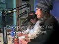 idina on the radiosorry about the watermark...my computer's LAMEEenjoy anyway!btw...how friggen cute is that hat!!!hehe
