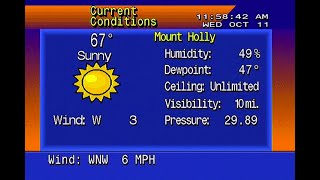 Live Weather Information - Mount Holly, New Jersey NJ  - (Star 4000)
