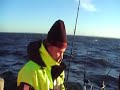 En bra fiskedag med Bomsvängen ! Micke,Malte och Marcus Krantz - Humpe Höijer tar en liten på 6,5 Kg.