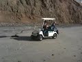 Augie Driving Golf Cart