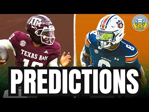 Texas A&M vs. Auburn PREDICTIONS | 2025 College Football Predictions | SEC Week 5