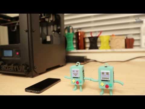3D Printed BMO with LED Matrix Face
