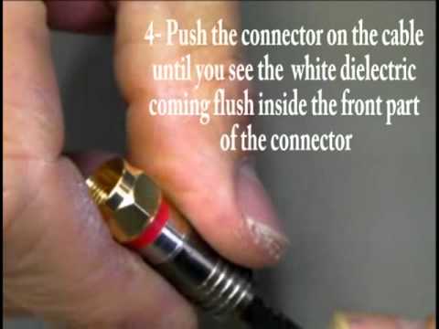 how to make off f connector