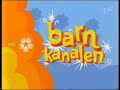 När Barnkanalen var nystartad sände de även lite i SVT1. Såhär såg överlämningen mellan kanalerna ut.