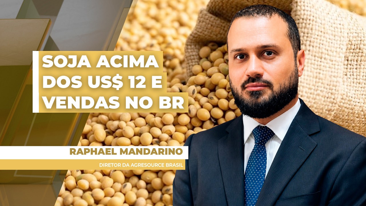 Soja fecha acima dos US$ 12,20 no julho em Chicago e, com prêmios ainda positivos, vendas evoluem...