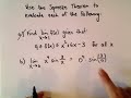 The Squeeze Theorem for Limits, Example 3