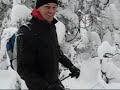 Télémark sur le ruisseau Raquette au Valinouet Télémark sur le ruisseau Raquette au Valinouet