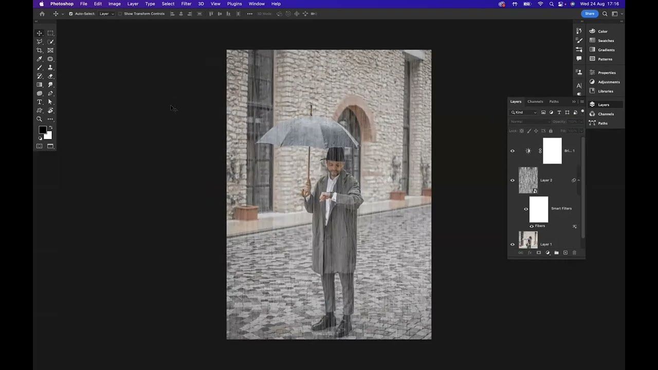 Rain Water Effect - Adobe Photoshop