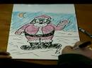 How to Draw Cartoon Christmas Characters : How Put the Finishing Touches on a Cartoon Santa Drawing