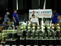 Ryan 300lb raw bench at 165