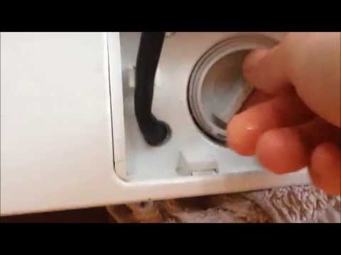 how to drain haier washing machine