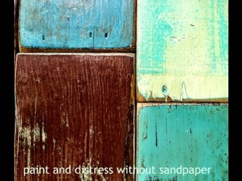 how to paint wood so it looks distressed