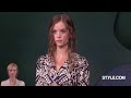 runway, backstage, and front-row footage from the show.