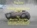 rollovers, cars racing and smashing into each other at the kitsap destruction derby