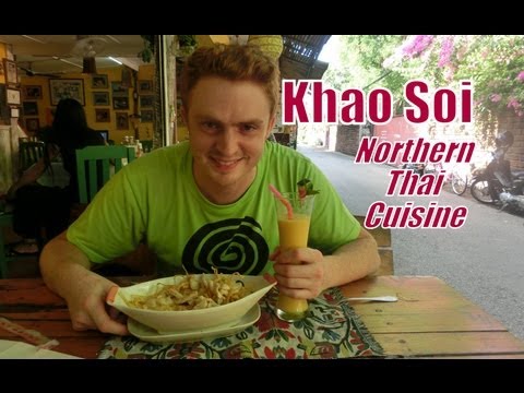 Eating Khao Soi, at a restaurant in Chiang Mai, Thailand travel video Eating Khao Soi, at a restaurant in Chiang Mai, Thailand travel video