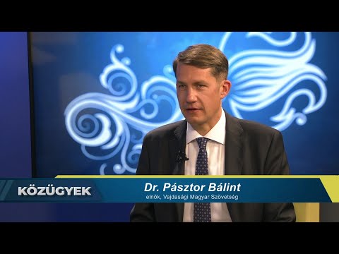 Közügyek (Pannon RTV) - Interjú dr. Pásztor Bálinttal, a VMSZ elnökével-cover