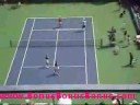 professional tennis player, andy roddick, partnered with wwe wrestler, john cena, face off against pro tennis players: martina hingis and ana ivanovic in a comedic doubles match at arthur ashe kids' day at the us open 2007.