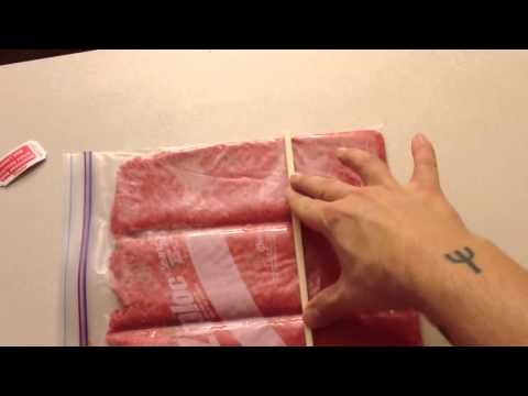 how to properly freeze meat