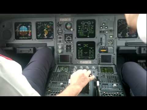 View - Takeoff view from an Airbus A330 cockpit from Guarulhos SBGR / GRU RW27R. Great sound quality.