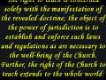 videos de authority - infallibility - jurisdiction / The Catholic Church