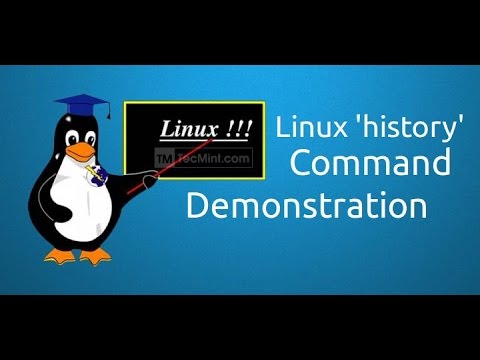 how to history command in linux