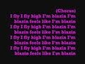 Nicki Minaj Blazin Ft. Kanye lyrics on screen