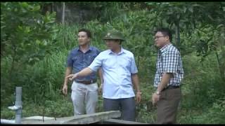 Đồng chí Chủ tịch UBND thành phố chỉ đạo khắc phục sự cố sạt lở đất tại khu 7, phường Vàng Danh