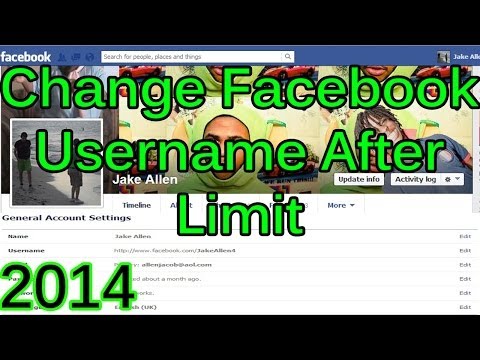 how to change username on facebook