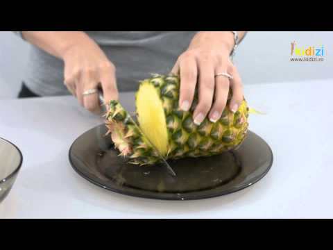 Cum sa curatam un ananas