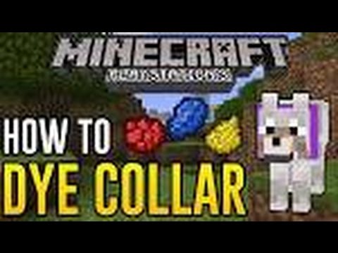 how to dye a dog's collar in minecraft ps3