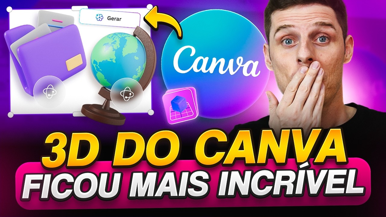O 3D do Canva Ficou MAIS INCRÍVEL! Crie, Personalize e Interaja!