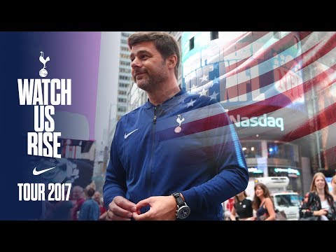 Video: MAURICIO POCHETTINO VISITS TIMES SQUARE