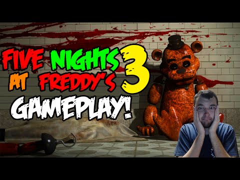 FNAF 3 - ALL FIVE NIGHTS & ENDING - Five Nights At Freddy's 3 Gameplay (Official)