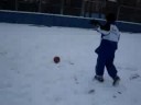 Futebol na Neve - Russia 2008 (esgrima!)