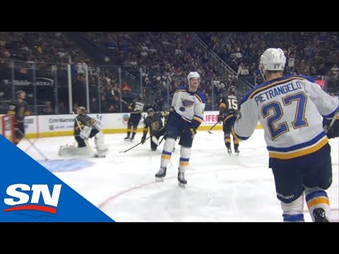 Blues’ Zach Sanford Scores Four Goals Against Golden Knights