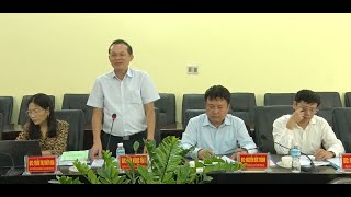 Đoàn công tác của Bộ Chính trị làm việc với Thành ủy Uông Bí